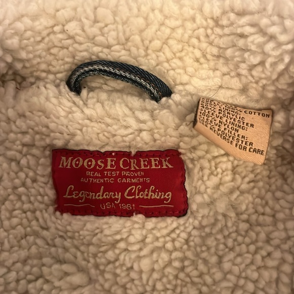 Vintage Jean jacket, Sherpa lined jacket, Sherpa lined jean jacket, Vint… - Picture 6 of 8